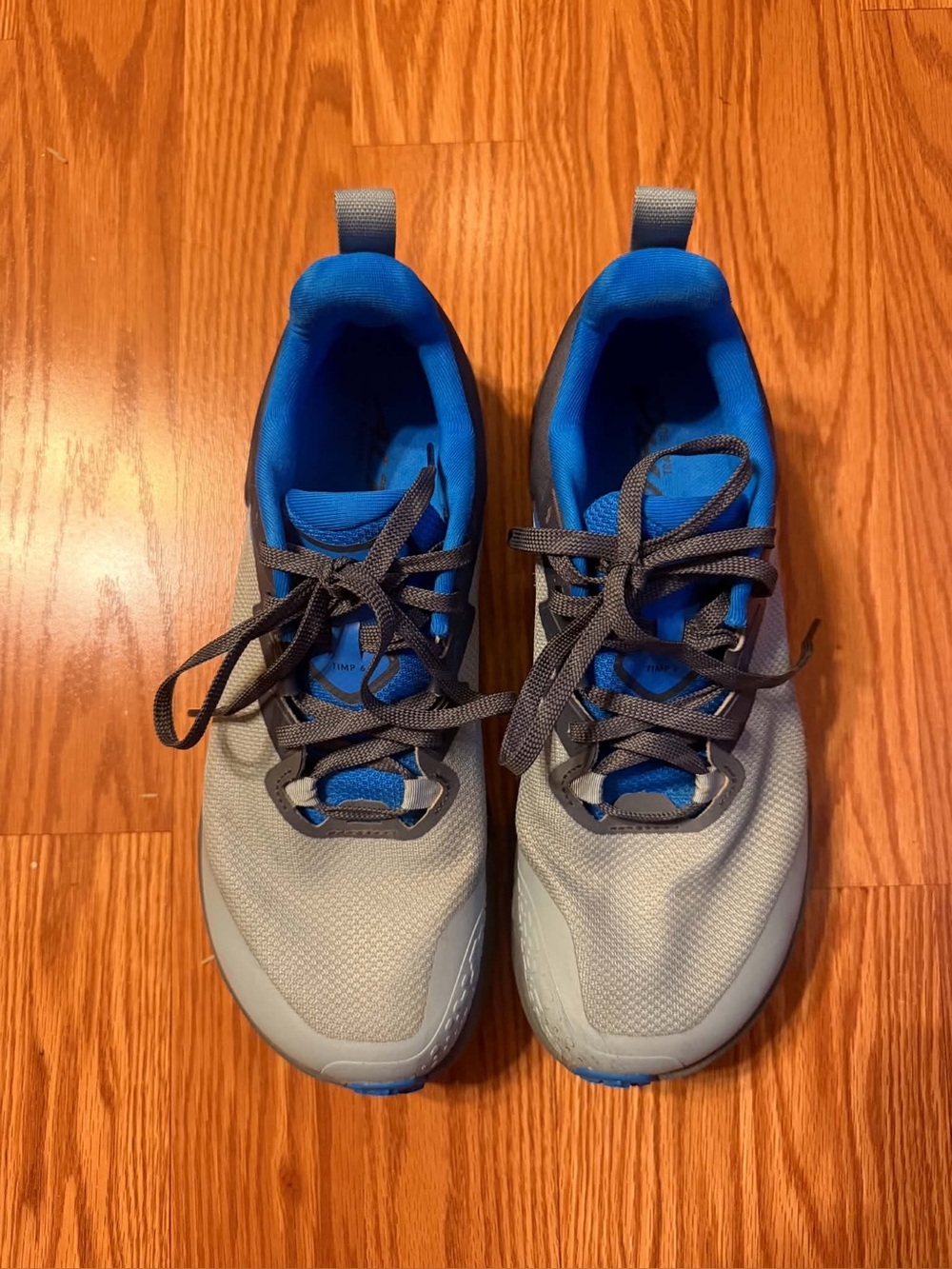 Altra Timp 6 Mens 9.5 Trail Running Shoes Gray Blue Vibram Megagrip AL0A8
